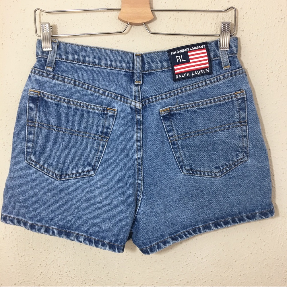 Vintage Polo Jean Ralph Lauren High Rise Denim Shorts